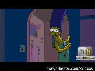 Simpsons 成人 電影 - 臟 視頻 夜晚