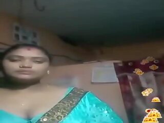 Tamil indiana gordinhos azul silky blouse viver, porno 02